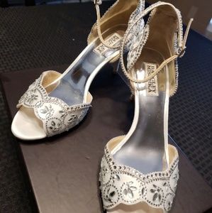Badgley Mischka Veta Wedding Shoes Size 8